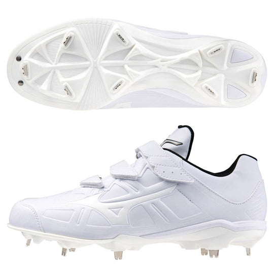 【ミズノ】ライトレボバディ-2BLT/11GM232501/ホワイト/白/金具/3本ベルト/スパイク/野球/シューズ