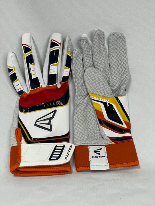 【イーストン】バッティング手袋/Z10PRO/両手/ホワイト×オレンジ/W/N10/M/野球/手袋