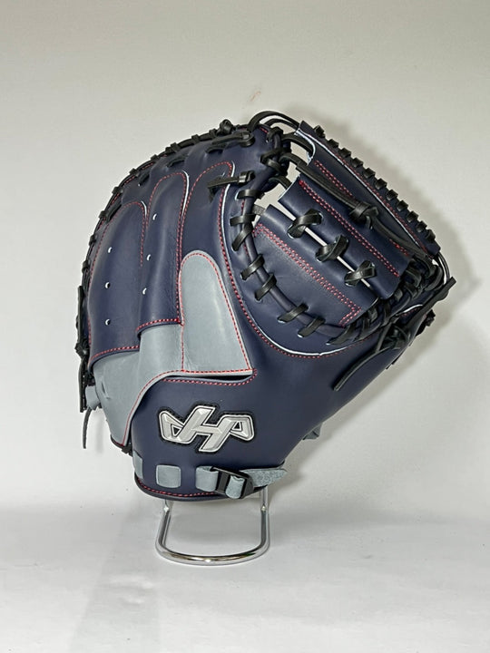 【ハタケヤマ】軟式ミット/キャッチャー用/送料無料/2022PRO-M08/右投げ/ネイビー/グレー/野球対応/野球/ミット