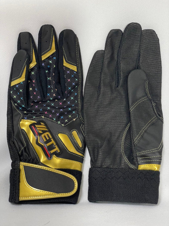 【ゼット】バッティング手袋/BG321AS/1982/ブラック/ゴールド/M(24-25)/野球/手袋