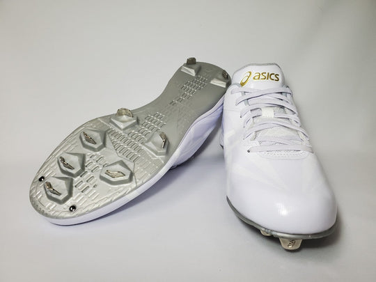 【アシックス】埋込みスパイク/ゴールドステージ/1121A056/110/ホワイト/27.0cm