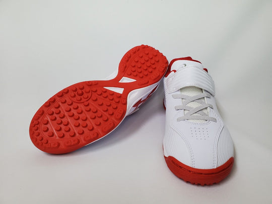 【アシックス】トレシュー/スターシャインTR/SFT301/ホワイト×レッド/0123/21.5cm/野球/シューズ
