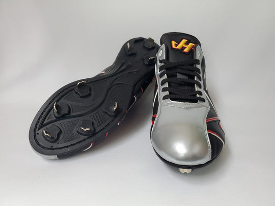 【ハタケヤマ】金属スパイク/KT-SP18BR/ブラック×レッド/27.5cm/野球/シューズ