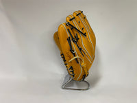 アシックス　硬式内野手用グラブ　ブラック×ライトブラウン紐　右投用　新品 アシックス 硬式内野手用グラブ ブラック×ライトブラウン紐 右投