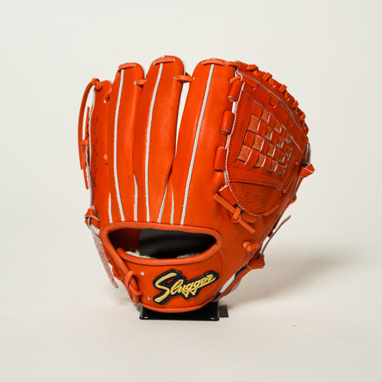 【久保田スラッガー】硬式グラブ/内野手用/送料無料/KSG-MP24/右投げ/オレンジ/2222/28.5/高校/野球対応/野球/グローブ/ミット
