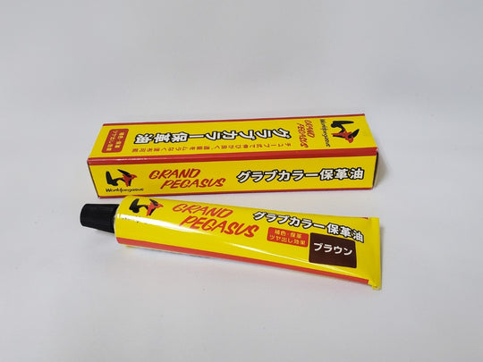 【ワールドペガサス】グラブメンテナンス/カラー保革油（チューブ式）/WEOGPC/29/ブラウン