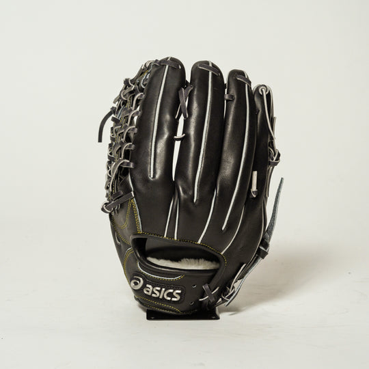 【アシックス】硬式グラブ/外野手用/送料無料/BGHENU/左投げ/ブラック/90/23/高校/野球対応/野球/グローブ/ミット