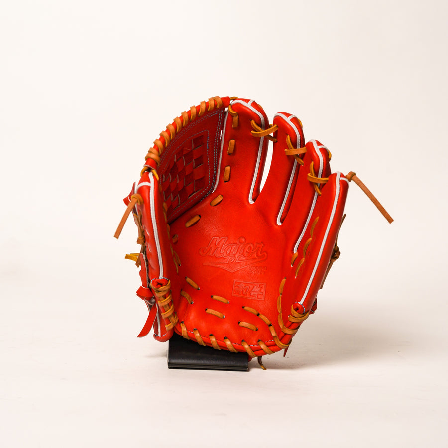 【Major】硬式グラブ /内野手用/オレンジ/060/MJW-K006/グローブ/野球/高校野球対応【Baseball Shop World Original】